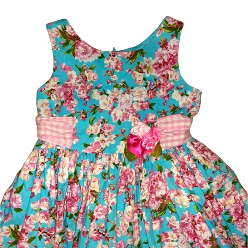 - - ***SWEET HEART ROSE FLOWERED DRESS - Picture 2 of 9